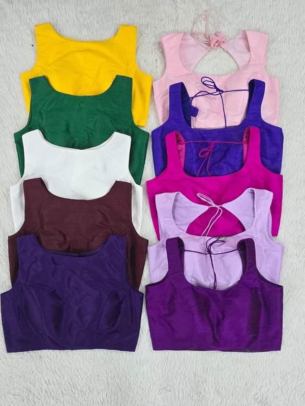 Sleeveless Readymade Blouse, Pastels and Brights