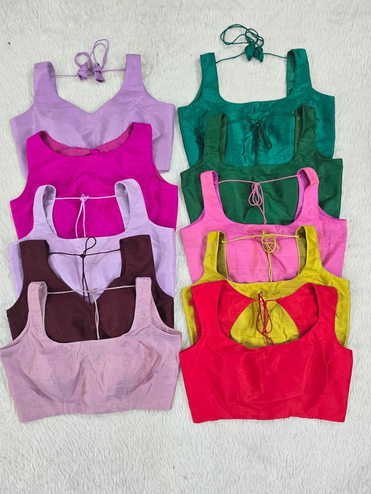 Sleeveless Readymade Blouse, Pastels and Brights